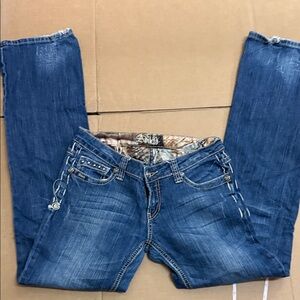 Adiktd Women's Straight Leg Jeans in Blue